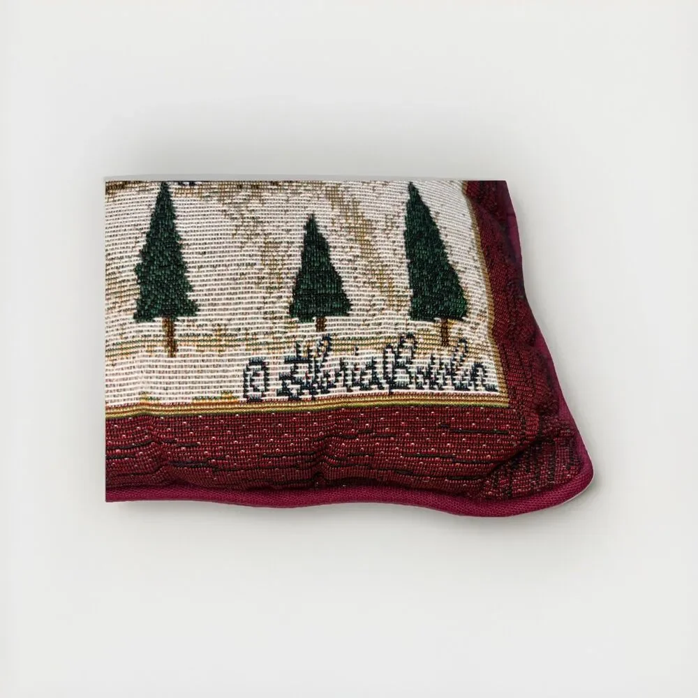 Vintage Star of Peace Christmas Snowman Throw Pillow 13